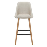 Chaise IBAR snack tissu et pieds bois  ZAG