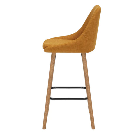 Chaise IBAR snack tissu et pieds bois  ZAG
