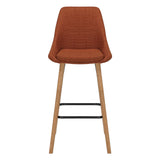 Chaise IBAR snack tissu et pieds bois  ZAG