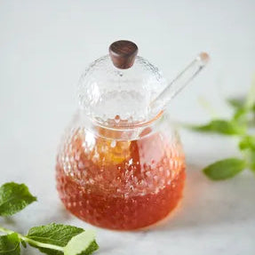 Pot de miel et cuillère LIV