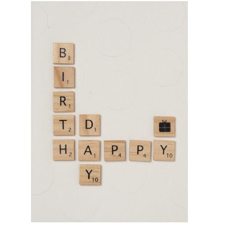 Carte anniversaire scrabble RAD