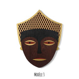 Masque bois moyen UMA