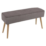 Banc popy  velours côtelé ou lisse ZAG