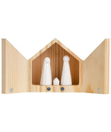 Crèche miniature  porcelaine et bois RAD