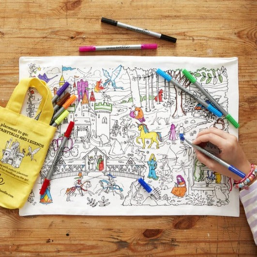 Set de table à colorier EAT