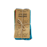 Lot de 6 serviettes coton 40X40 JAN