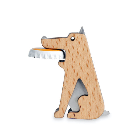 Décapsuleur chien bois KIK