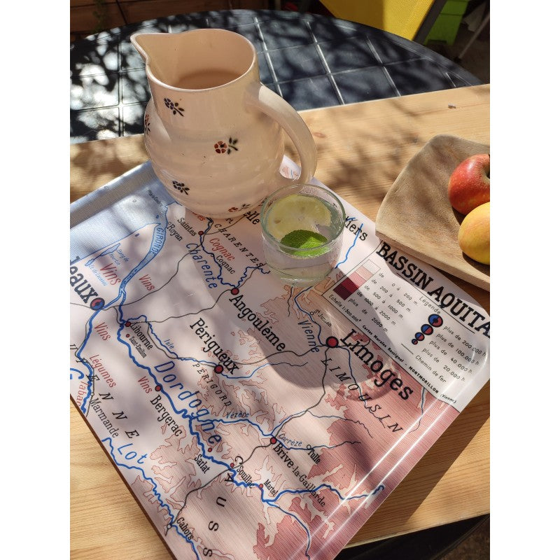 Plateau carte géographique grand ZAR