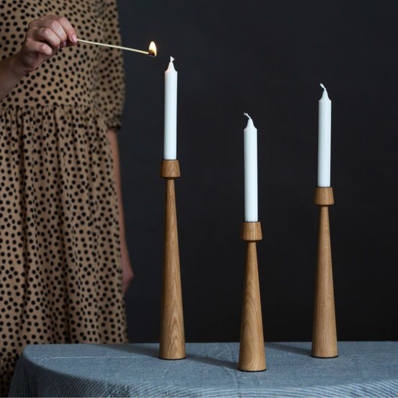 Set 3 chandeliers bois RIO