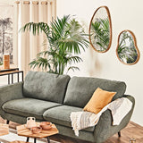 Miroir géant organique bois hervea 93X97 SEM