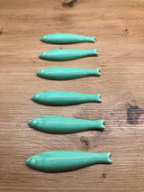 Lot 6 sardines porte-couteaux céramique DUR