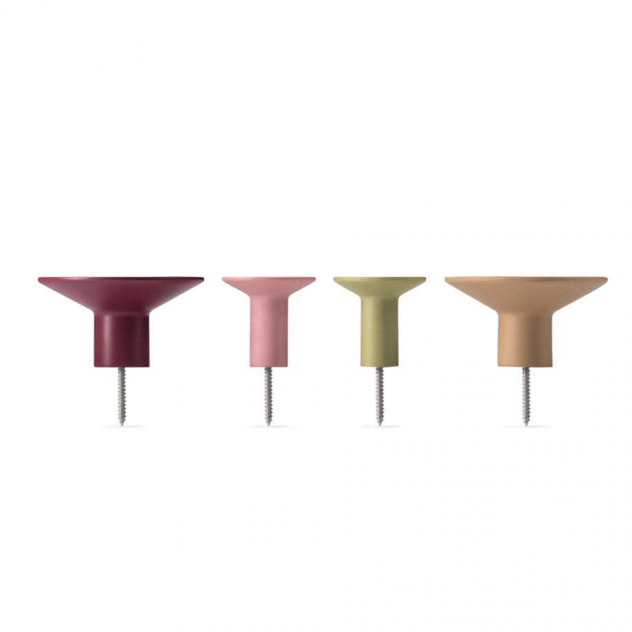 Lot 4 patères couleurs REM