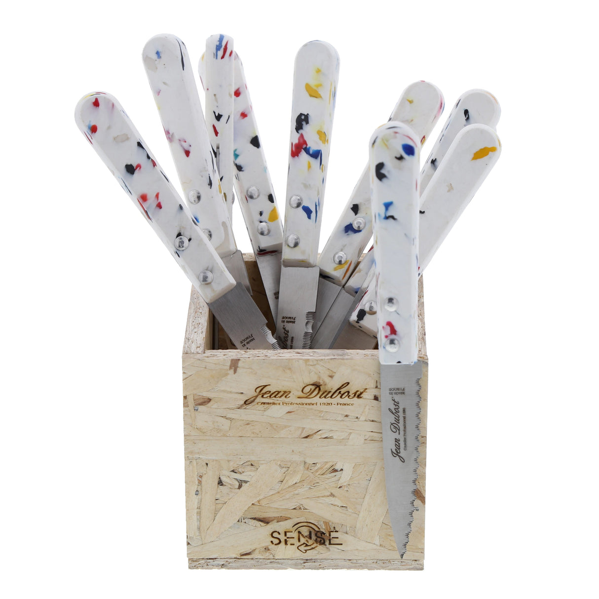 Couteau à fromage / tartineur / légume manche plastique recyclé JEA