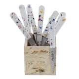 Couteau à fromage / tartineur / légume manche plastique recyclé JEA