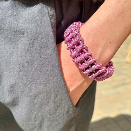 Bracelet tressé soie de cactus SHU