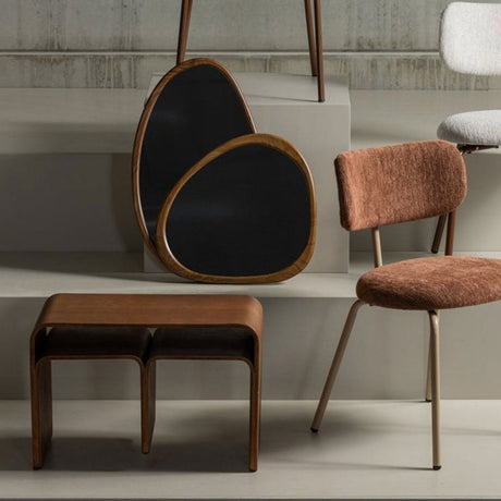 Miroir bois naturel forme organique leif 48/44 DEEK