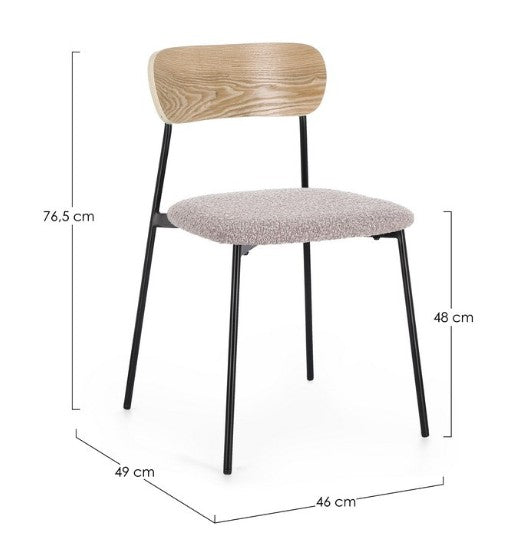Chaise geneviève bouclette  BIZ