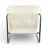 Fauteuil rouge et tube chrome CIRRUS ZAG