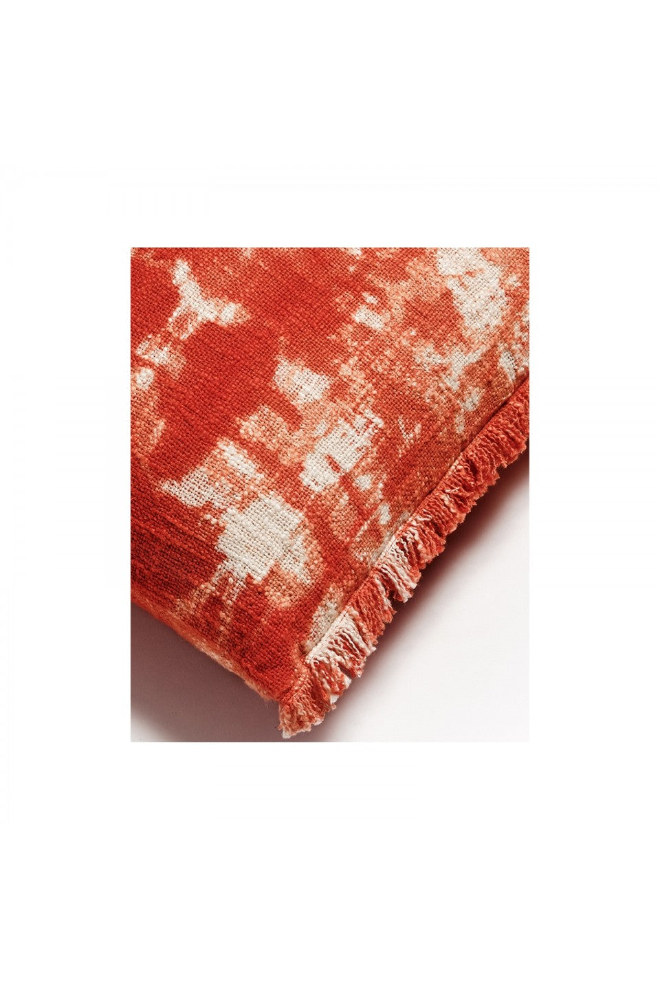 Plaid orange et blanc MANU