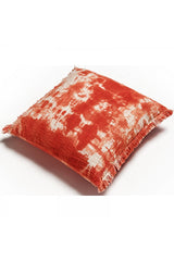 Coussin orange et blanc MANU