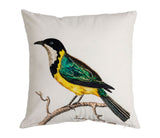 Coussin oiseau brodé COT