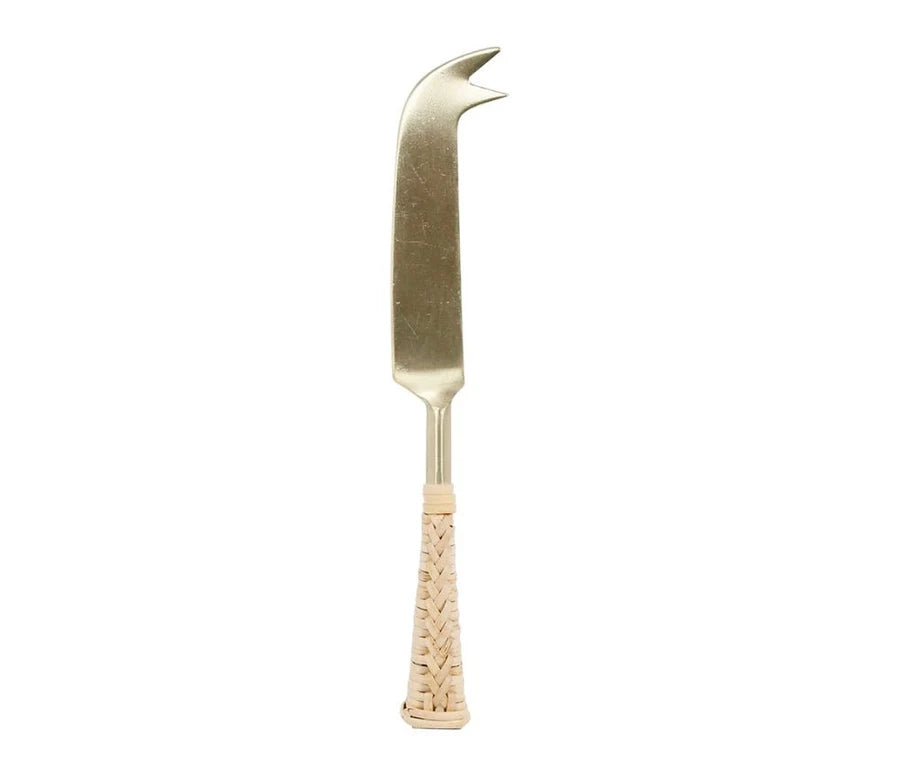 Couteau à fromage doré et bambou COT