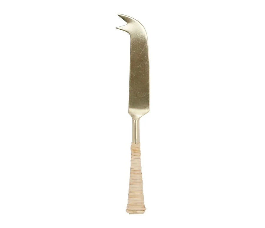 Couteau à fromage doré et bambou COT