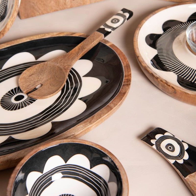 Couvert salade manguier laqué BAS