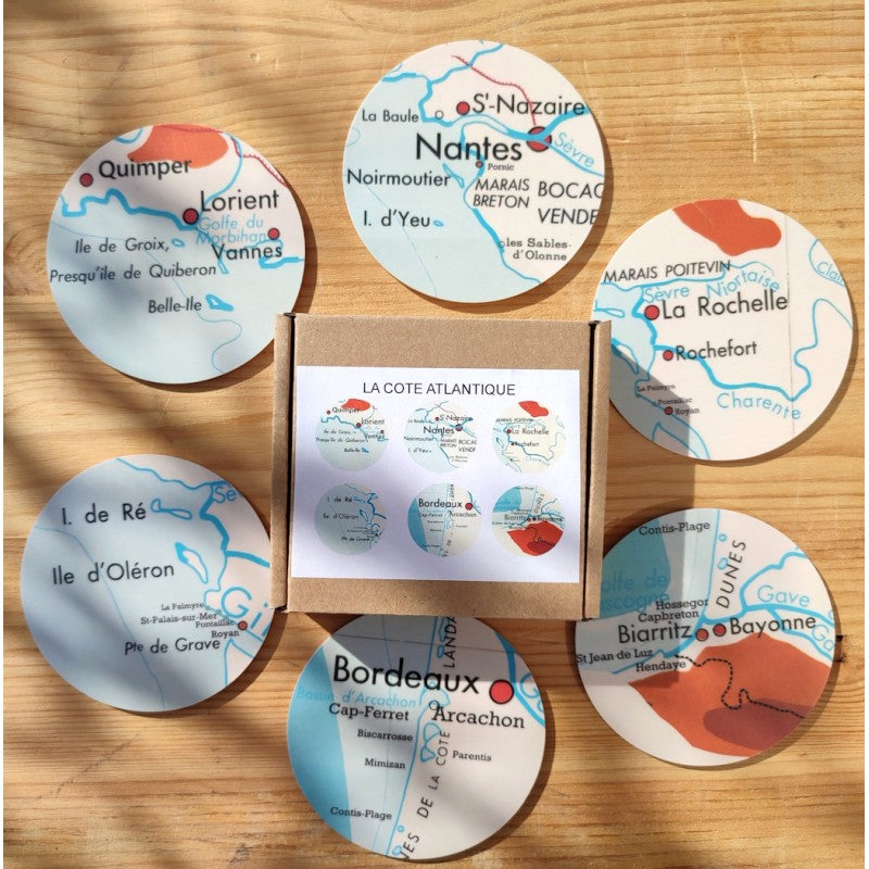 Dessous de verre carte géographique ZAR