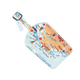 Etiquette de voyage carte géographique ZAR