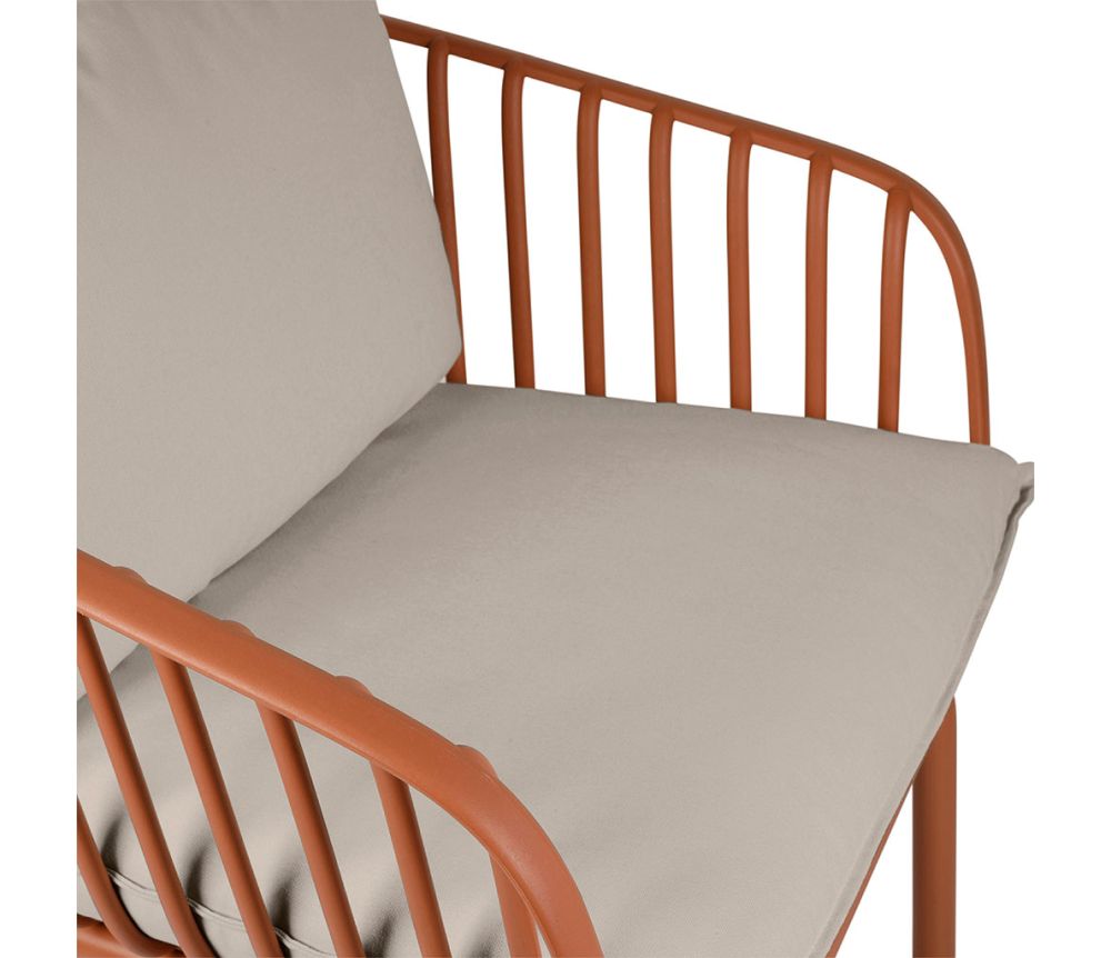 Fauteuil extérieur Milu terracotta SEM