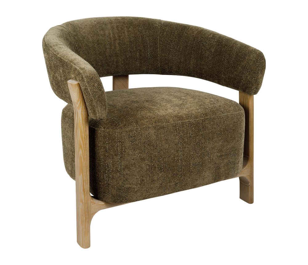 Fauteuil kaki bois COT