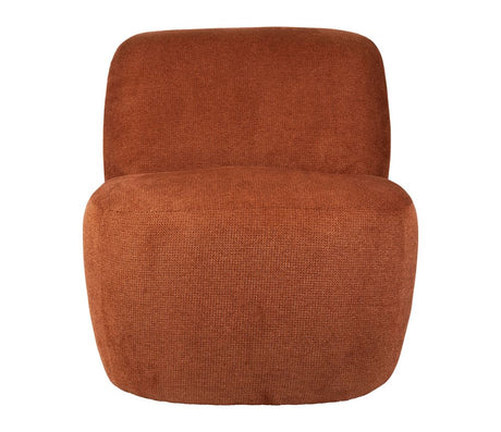 Fauteuil tessia tissu terracotta ou vert SEM