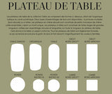 Plateau de table bois massif rectangulaire TABLO DEE