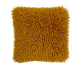 Coussin fourrure moutarde COT