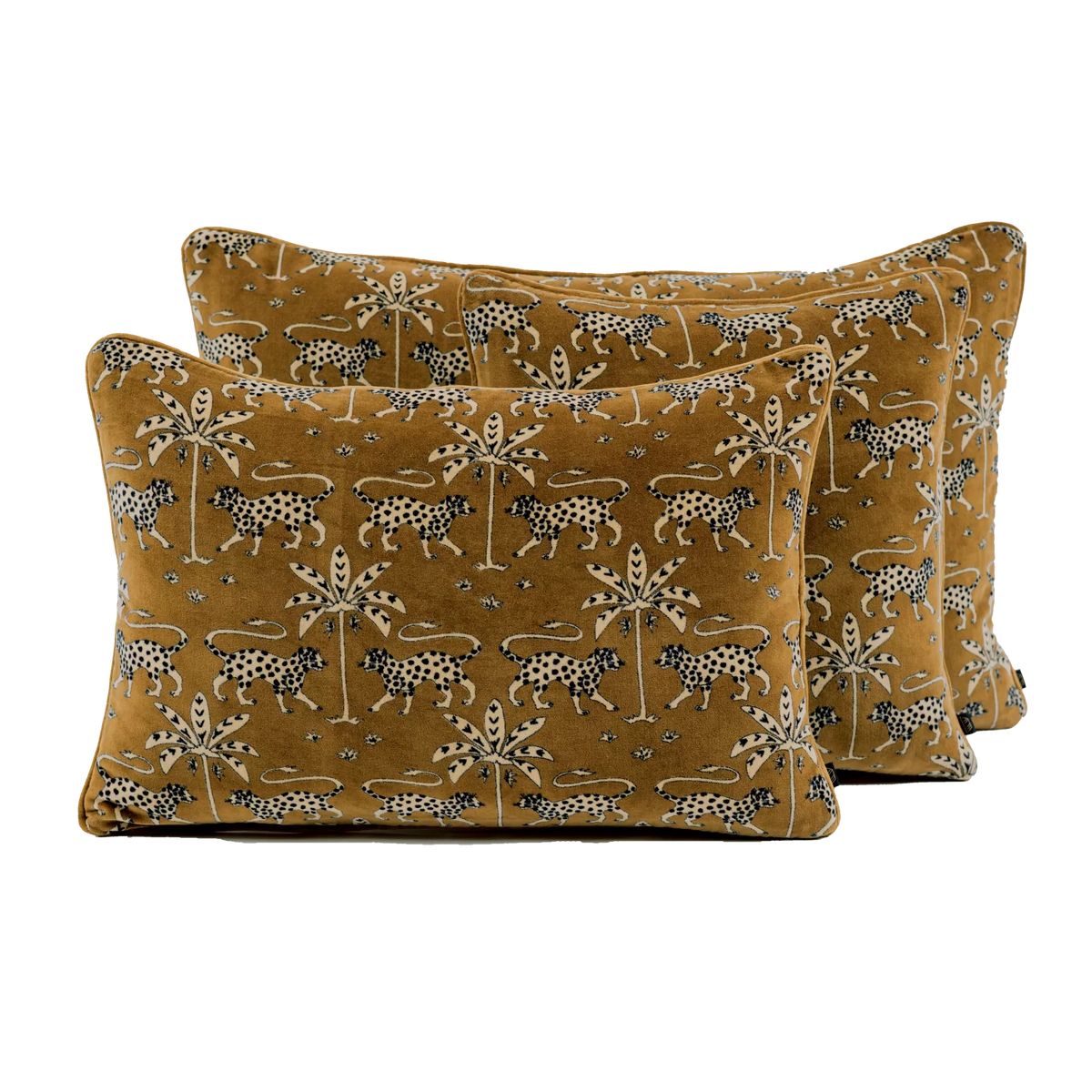 Coussin carré velours ras HAO
