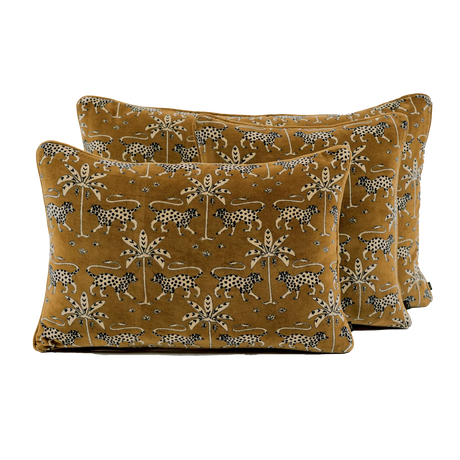 Coussin carré velours ras HAO