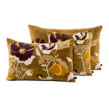 Coussin BRISTOL fleurs brodée carré 45x45cm HAO