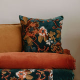 Coussin KENDALL fleurs  carré 45x45cm HAO