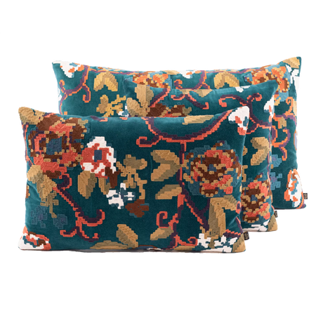 Coussin KENDALL fleurs  carré 45x45cm HAO
