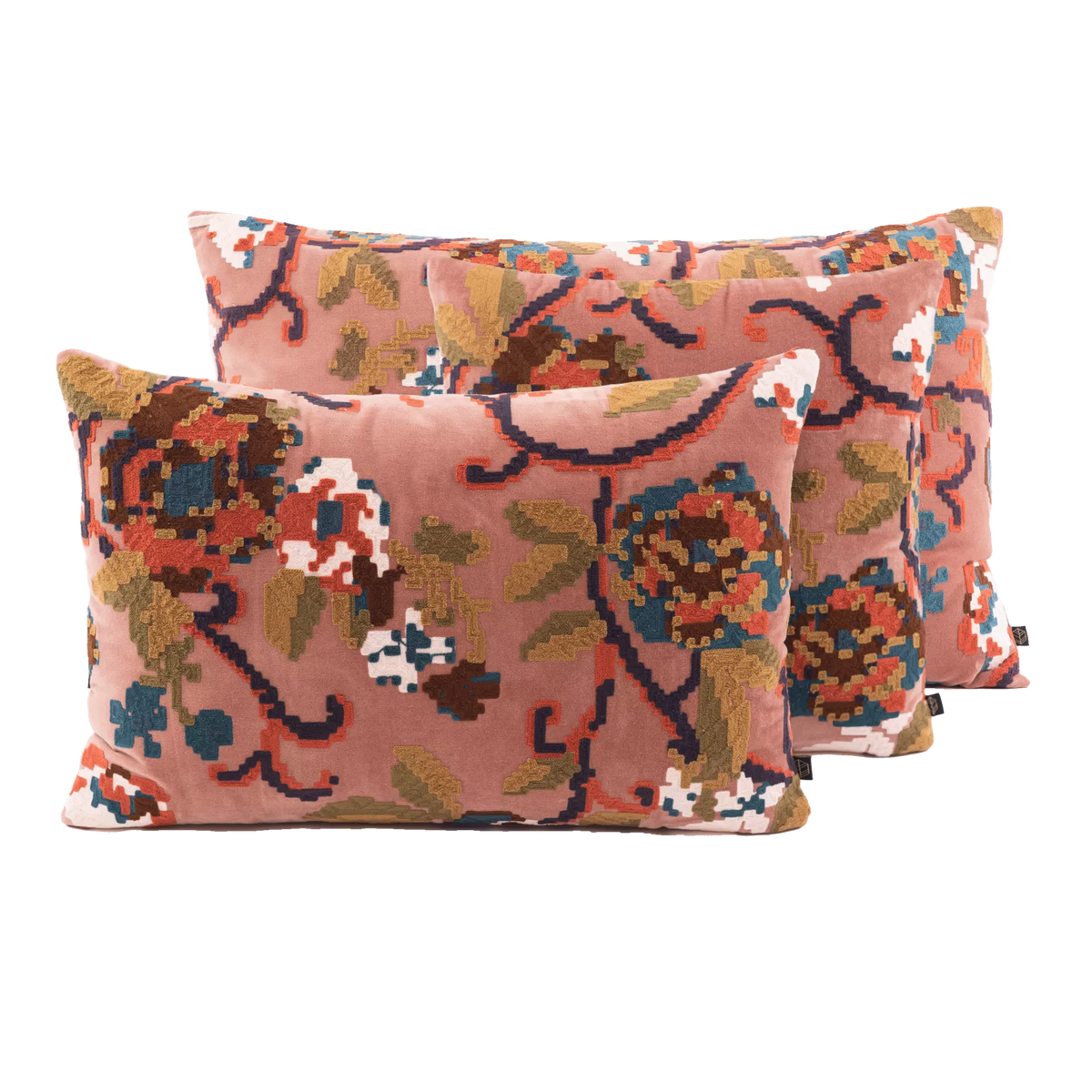 Coussin KENDALL fleurs  carré 45x45cm HAO