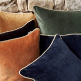 Coussin carré velours ras HAO