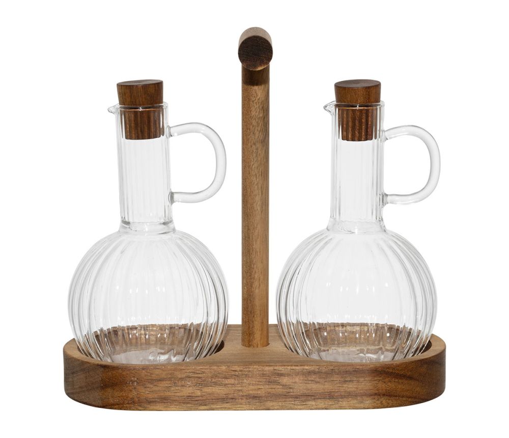 Huilier et vinaigrier avec plateau COT