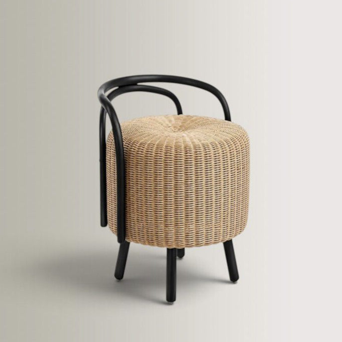 Chaise/tabouret rotin MANU