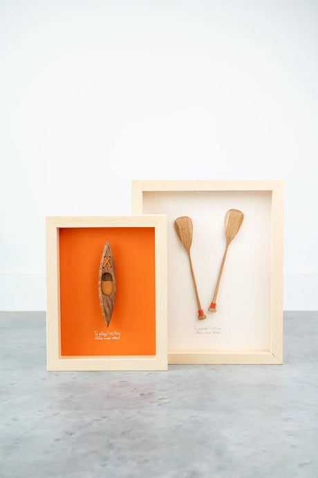 Cadre L objet salé cabinet de curiosité en bois artisanal AMM