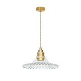 Suspension Jean ou Jeanne verre laiton OPJ