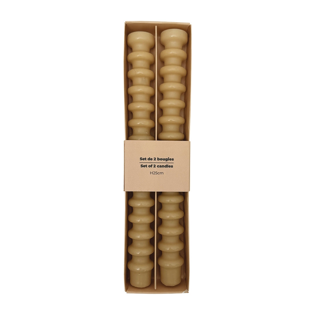 Set de 2 longues bougies  OPJ