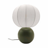 Lampe boule tissu blanc/kaki OPJ