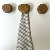 Set de 3 patères evora bois naturel/foncé OPJ