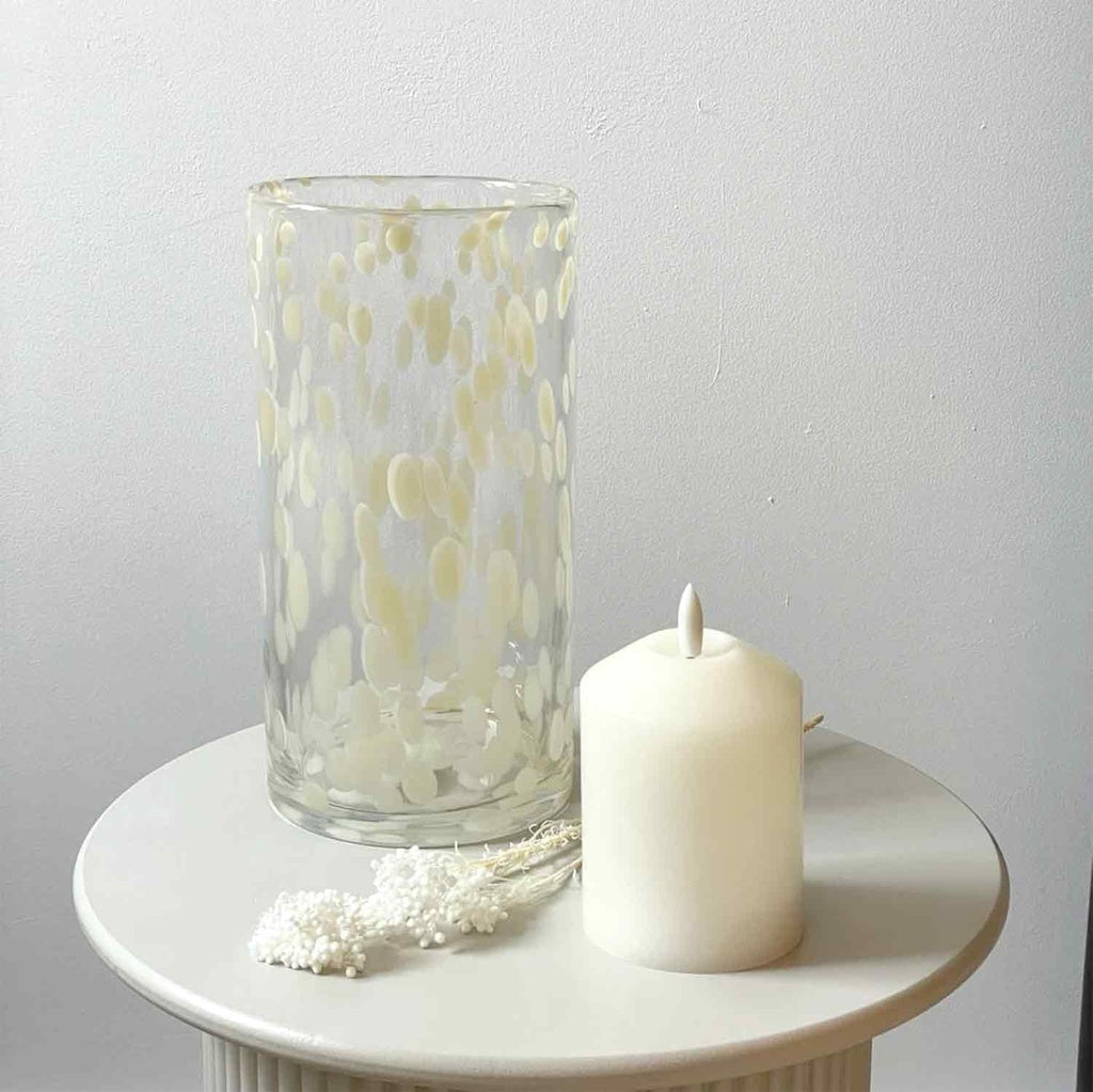 Vase tube léopard ou jaune OPJ